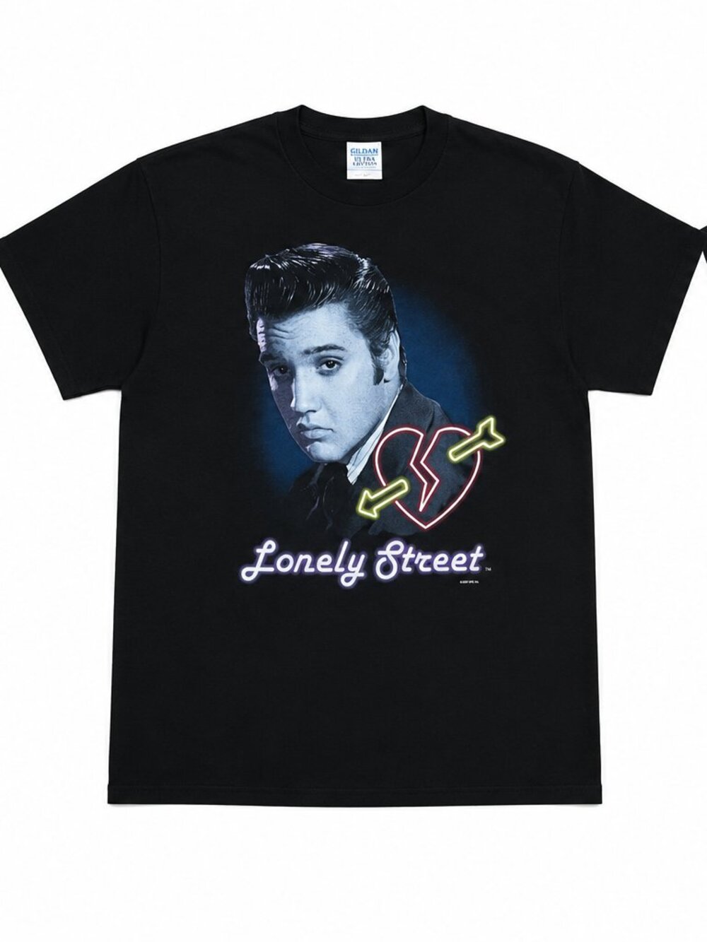 Elvis Presley Lonely Street '01 Y2k Vintage Graphic T-Shirt, Men's Xl